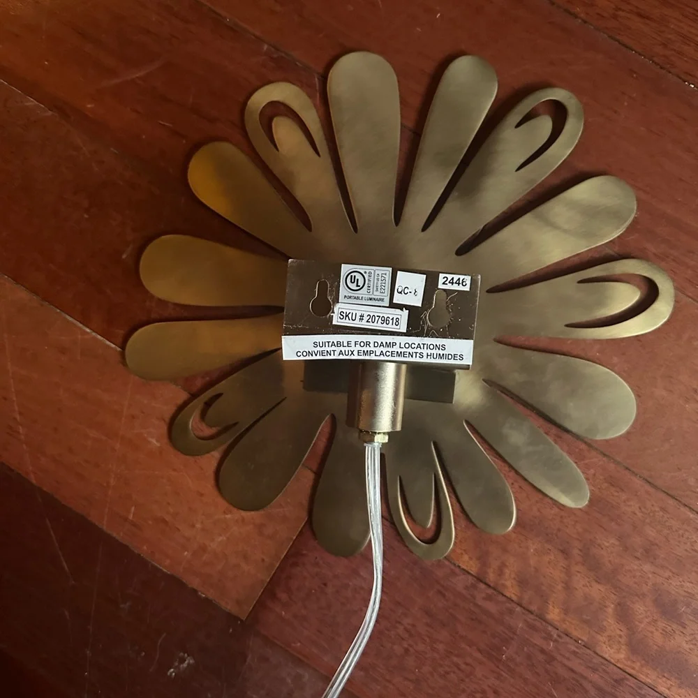 West elm night light sconce
